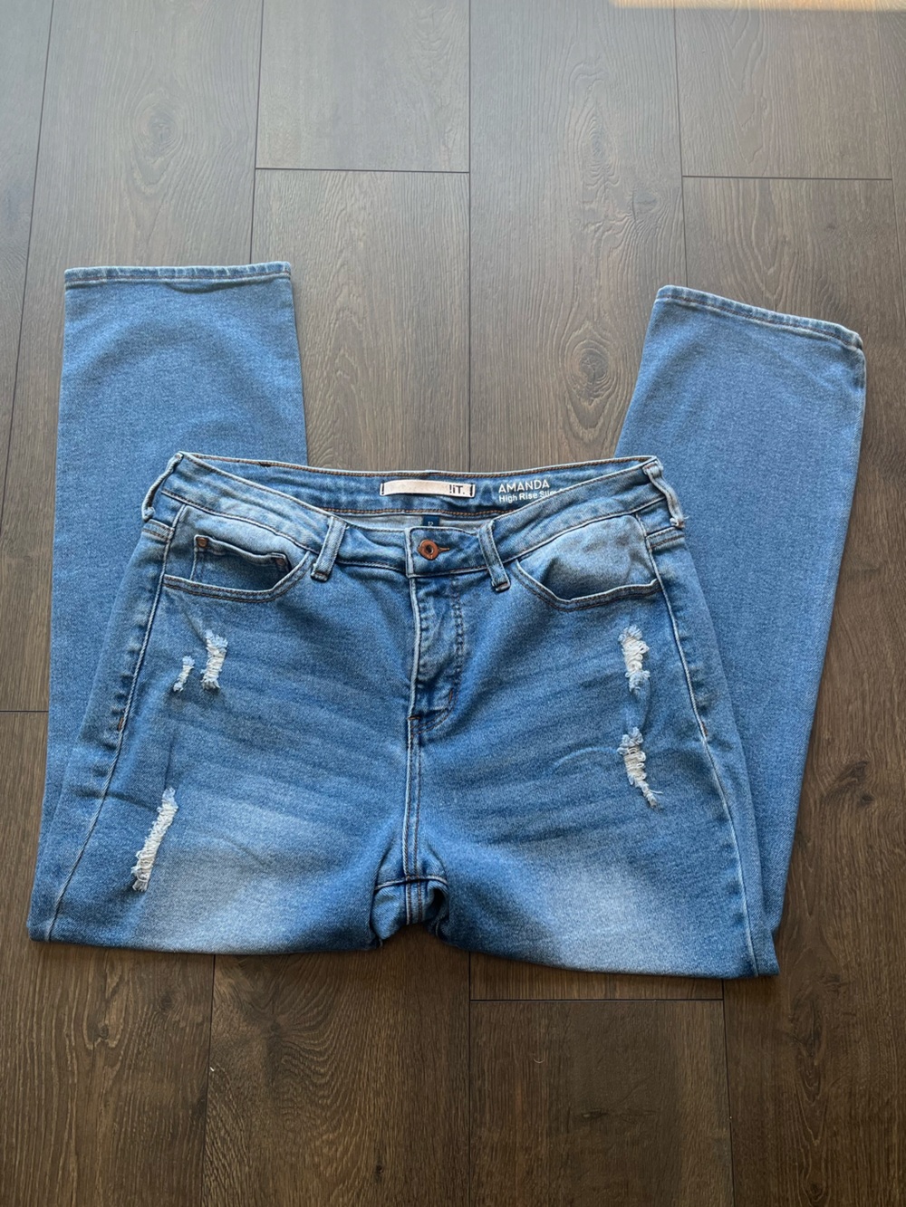 !iT High Rise Slim Ankle Jeans